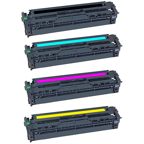Alternativ Toner Set kompatibel zu HP 128A / CE320A - CE323A schwarz, cyan, magenta, gelb (4 Stück)