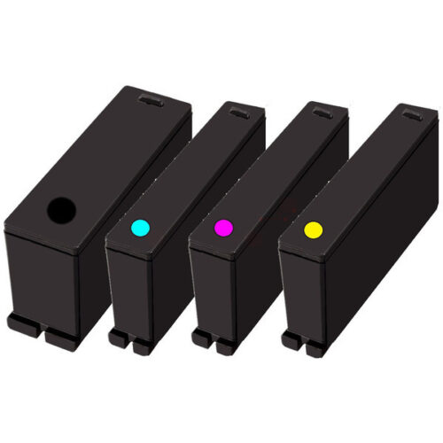 Alternativ XL Tinte Multipack kompatibel zu Lexmark No 100 / 14N1921 schwarz, cyan, magenta, gelb (4 Stück)