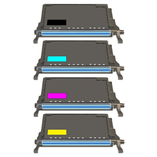 Alternativ XL Toner Set kompatibel zu Samsung CLP-620 / CLT-K5082L / CLT-C5082L / CLT-M5082L / CLT-Y5082L schwarz, cyan, magenta, gelb (4 Stück)