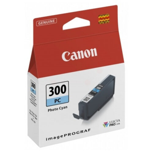 Original Canon PFI-300 PC / 4197C001 Tinte photo cyan