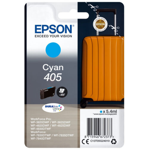 Original Epson 405 / T05G2 / C13T05G24010 / C13T05G24020 Tinte cyan