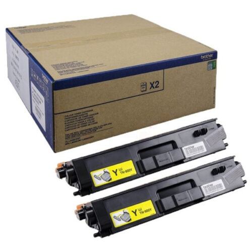 Original Brother TN-900YTWIN Toner Doppelpack gelb (2 Stück)