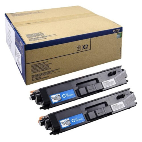 Original Brother TN-900CTWIN Toner Doppelpack cyan (2 Stück)