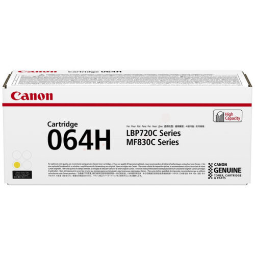 Original Canon 064H / 4932C001 / 4932C002 Toner gelb