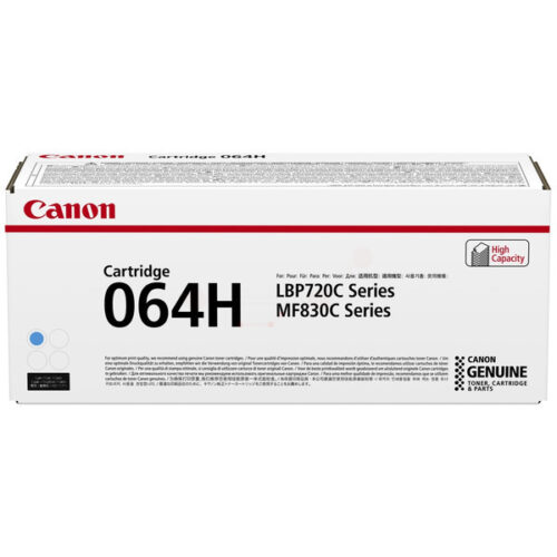 Original Canon 064H / 4936C001 / 4936C002 Toner cyan