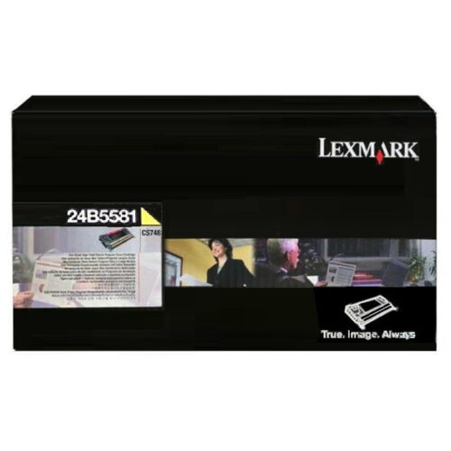 Original Lexmark 24B5581 / 024B5581 Toner gelb