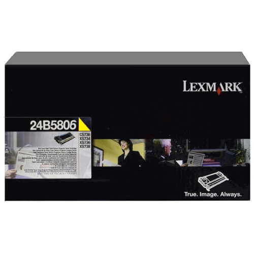 Original Lexmark 24B5806 / 024B5806 Toner gelb
