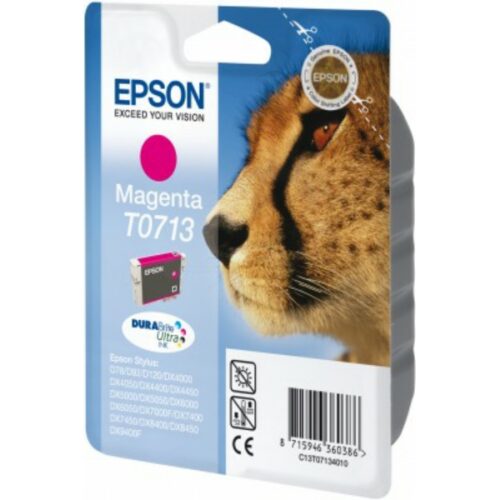 Original Epson T0713 / C13T07134012 / C13T07134022 Tinte magenta