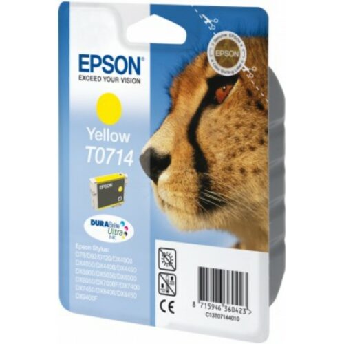 Original Epson T0714 / C13T07144012 / C13T07144022 Tinte gelb