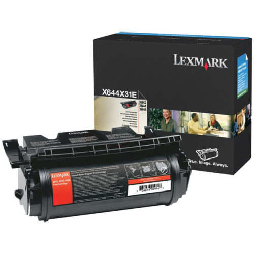 Original Lexmark X644X31E / 0X644X31E Toner schwarz