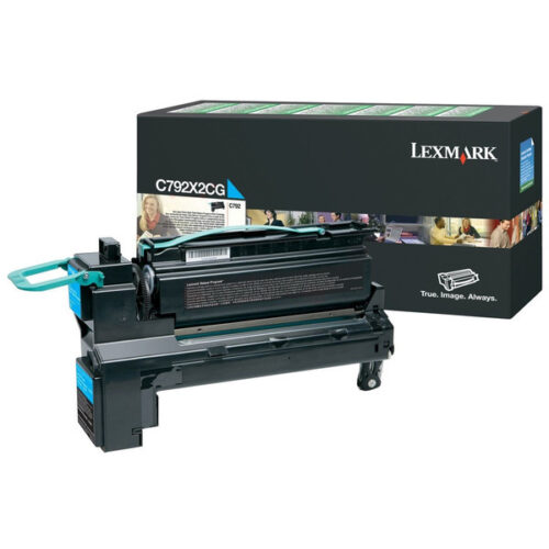 Original Lexmark C792X2CG / 0C792X2CG Toner cyan
