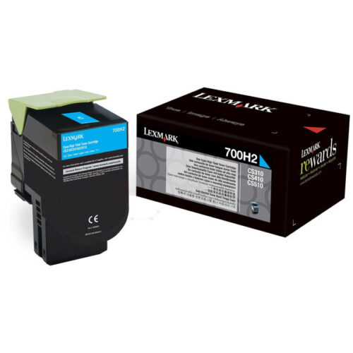 Original Lexmark 700H2 / 70C0H20 Toner cyan