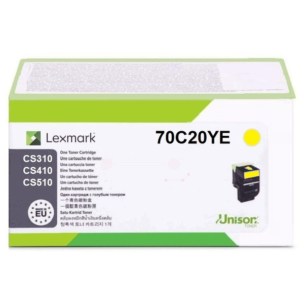 Original Lexmark 70C20YE / 070C20YE Toner gelb