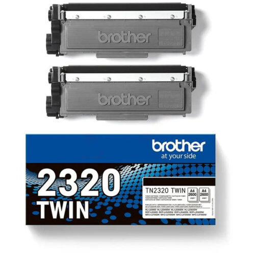 Original Brother TN-2320 TWIN Toner Doppelpack schwarz (2 Stück)