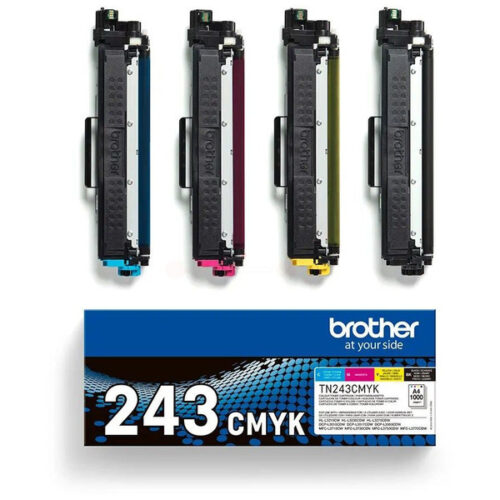 Original Brother TN-243CMYK Toner Set schwarz, cyan, magenta, gelb (4 Stück)
