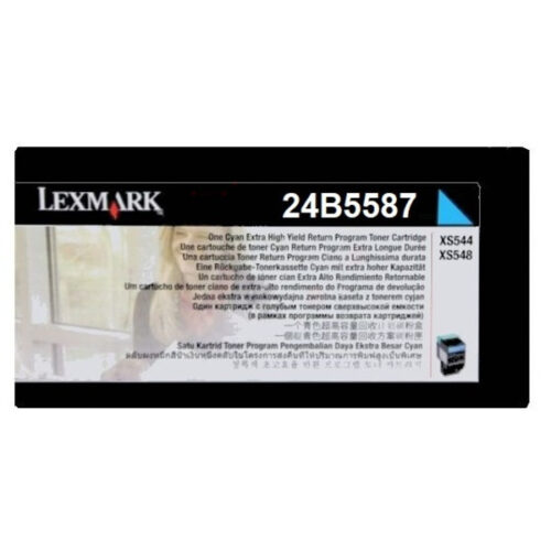 Original Lexmark 24B5587 / 024B5587 Toner cyan