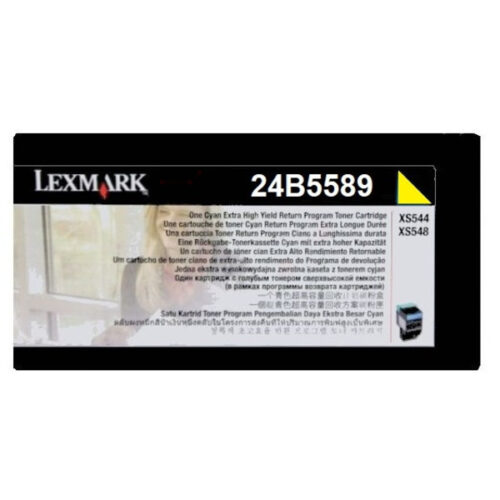 Original Lexmark 24B5589 / 024B5589 Toner gelb