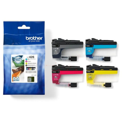 Original Brother LC-426VAL Tinten schwarz, cyan, magenta, gelb (4 Stück)