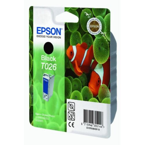Original Epson T026 / C13T02640110 Tinte schwarz