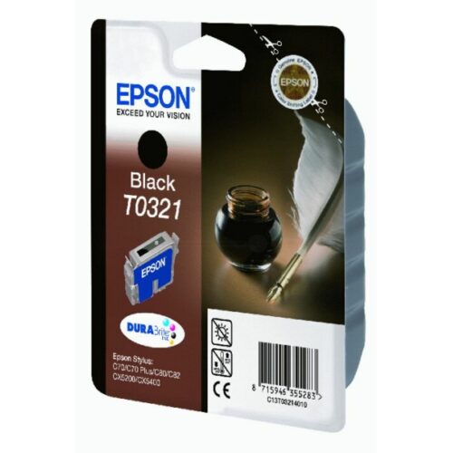 Original Epson T0321 / C13T03214010 Tinte schwarz