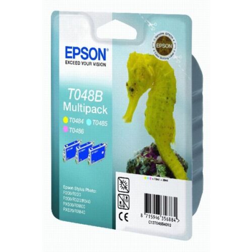 Original Epson T048B / C13T048B4010 Tinte gelb, photo cyan, photo magenta