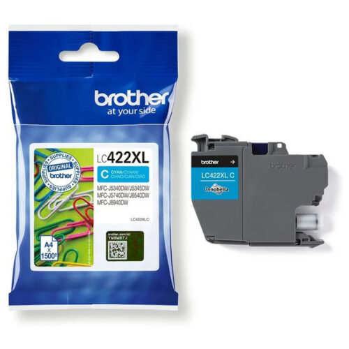 Original Brother LC-422XL / LC-422XLC Tinte cyan