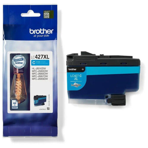 Original Brother LC-427XL / LC-427XLC Tinte cyan