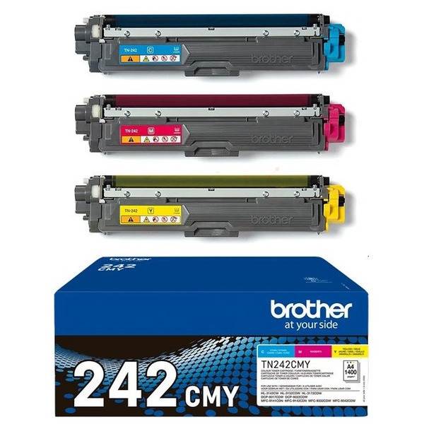 Original Brother TN-242CMY Toner Set cyan, magenta, gelb (3 Stück)