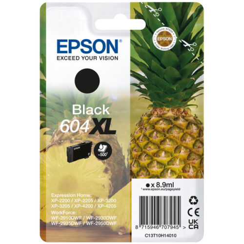 Original Epson 604XL / T10H1 / C13T10H14010 Tinte schwarz