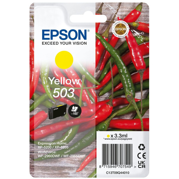 Original Epson 503 / T09Q4 / C13T09Q44010 Tinte gelb