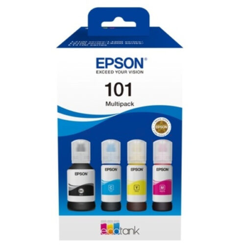 Original Epson 101 / T03V6 / C13T03V64A Tinte Multipack schwarz, cyan, magenta, gelb (4 Stück)