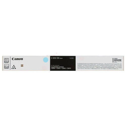 Original Canon C-EXV58 / 3764C002 Toner cyan