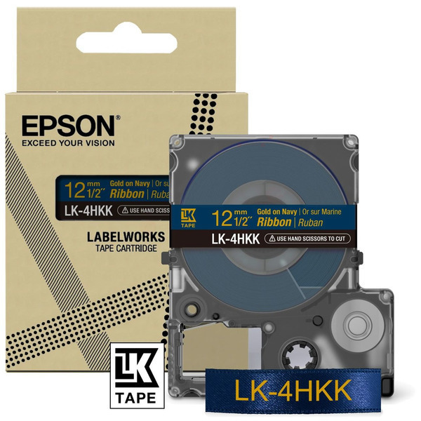 Original Epson LK-4HKK / C53S654002 Farbband /Farbrolle blau, gold
