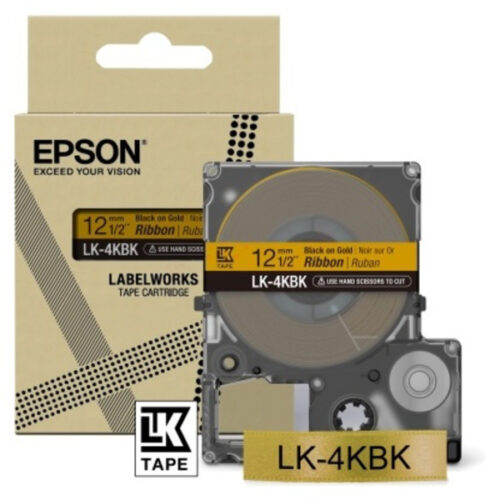 Epson LK-4KBK / C53S654001 Farbband /Farbrolle schwarz, gold