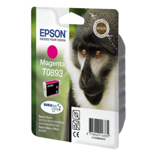 Original Epson T0893 / C13T08934011 / C13T08934021 Tinte magenta
