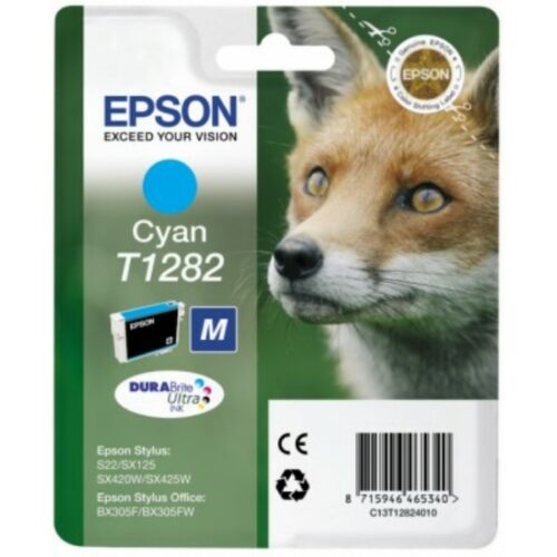 Original Epson T1282 / C13T12824012 / C13T12824022 Tinte cyan