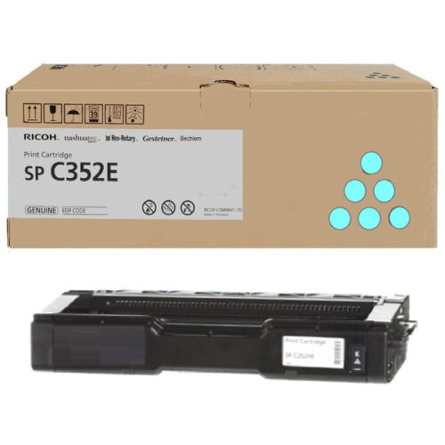 Original Ricoh TYPE SP 352 E / 407384 / 408216 Toner cyan