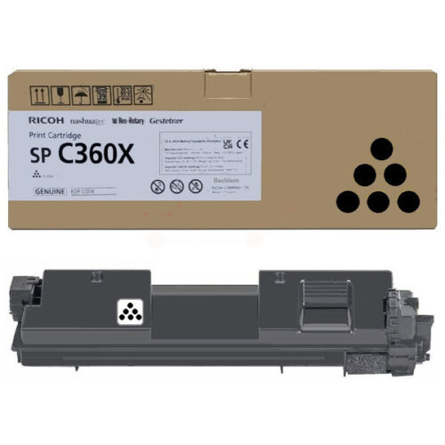 Original Ricoh SPC360X / 408250 Toner schwarz