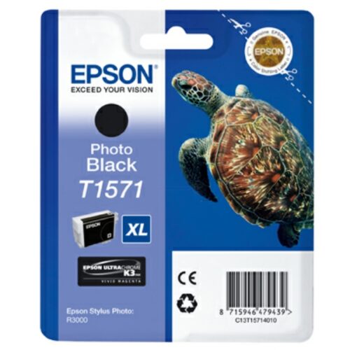 Original Epson T1571 / C13T15714010 Tinte photo schwarz