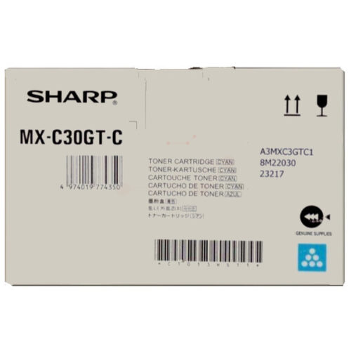 Original Sharp MXC-30GTC Toner cyan