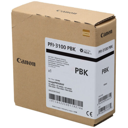Original Canon PFI-3100PBK / 6422C001 Tinte photo schwarz
