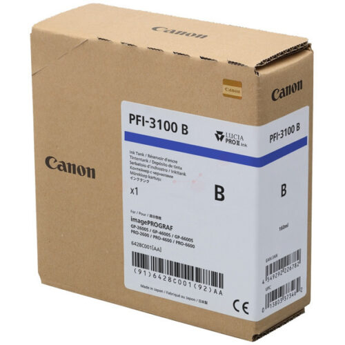 Original Canon PFI-3100B / 6428C001 Tinte blau
