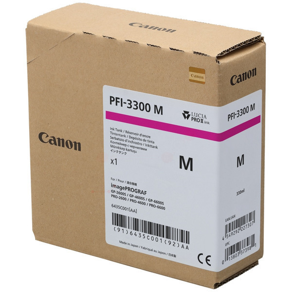 Original Canon PFI-3300M / 6435C001 Tinte magenta