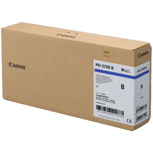 Original Canon PFI-3700B / 6450C001 Tinte blau