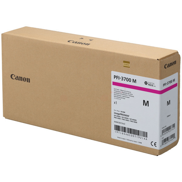 Original Canon PFI-3700M / 6446C001 Tinte magenta