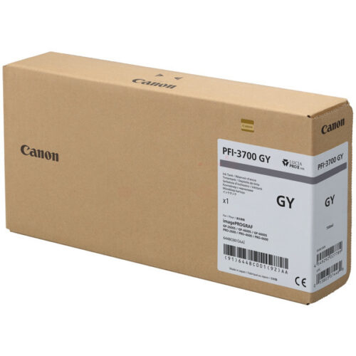 Original Canon PFI-3700GY / 6448C001 Tinte grau