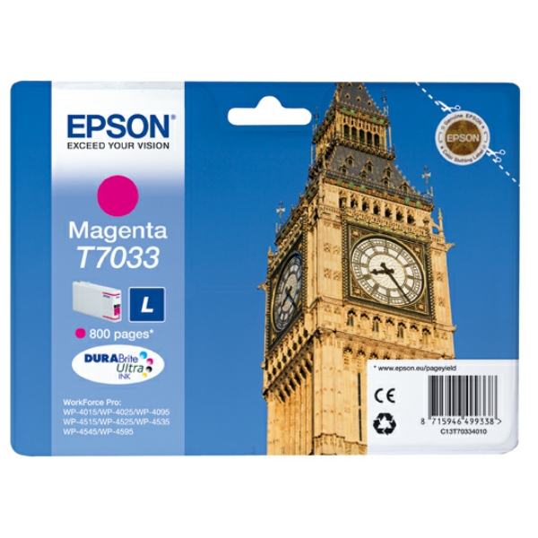 Original Epson T7033 / C13T70334010 Tinte magenta