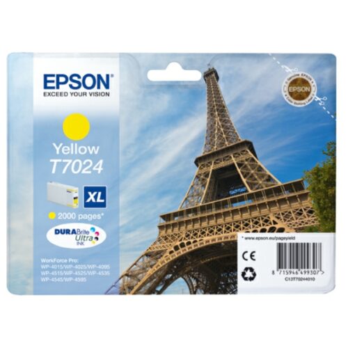 Original Epson T7024 / C13T70244010 Tinte gelb