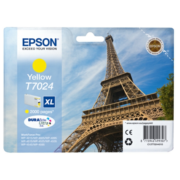 Original Epson T7024 / C13T70244010 Tinte gelb