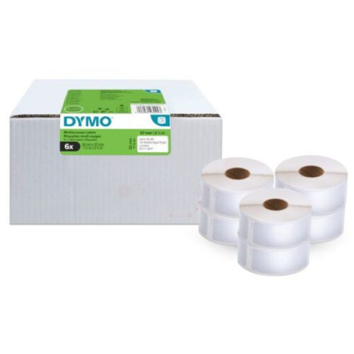 Original Dymo 2093094 Etiketten weiß (57 x 32mm, 6 x 1000 Stück)